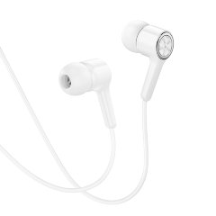 Наушники Hoco M104 Gamble universal earphones with mic - White