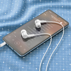Наушники Hoco M104 Gamble universal earphones with mic - White