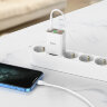 Зарядка Hoco C100A PD20W+QC3.0 charger with digital display(EU) - White