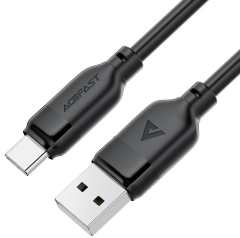 Кабель AceFast C16-04 USB-A to USB-C TPE charging data, Black
