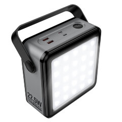 Внешний аккумулятор HOCO J161 Power 22.5W+PD20W Fully compatible power bank with lighting(80000mAh) - Black and gray