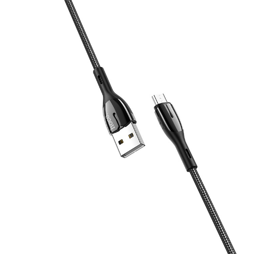 Кабель HOCO U89 Safeness charging data cable for Micro black