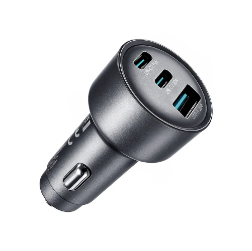 Автомобильное зарядное устройство JOYROOM JR-CCN19 65W 3-in-1 car charger - Dark grey