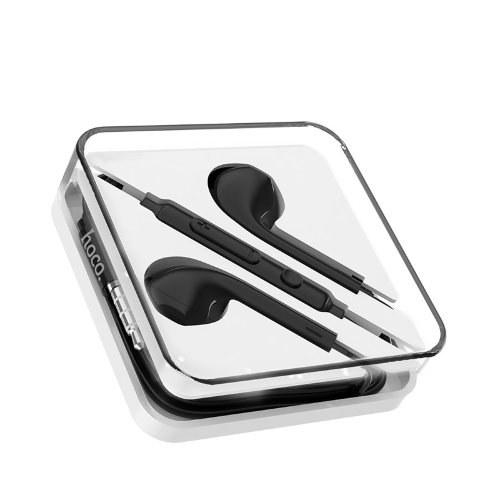 Наушники hoco M55 Memory sound wire control earphones with mic - Black