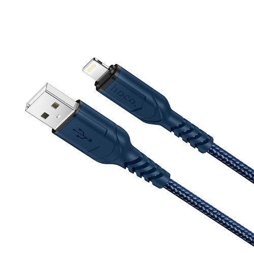 Кабель hoco X59 Victory charging data cable for Lightning 1m - Blue