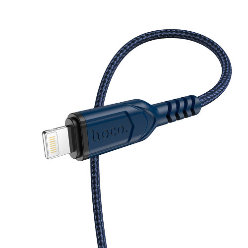 Кабель hoco X59 Victory charging data cable for Lightning 1m - Blue