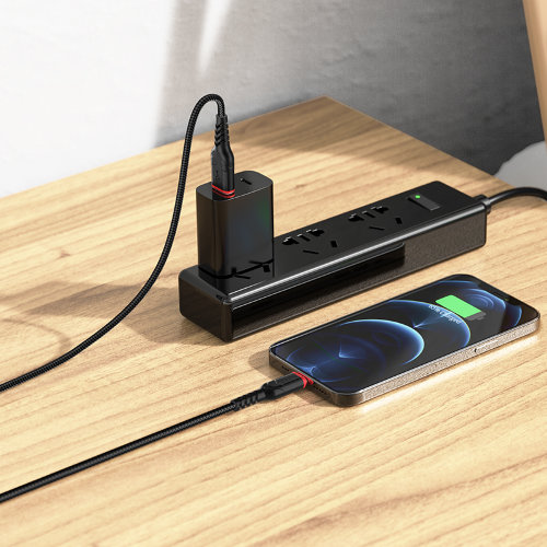 Кабель hoco X59 Victory charging data cable for Lightning 1m - Blue