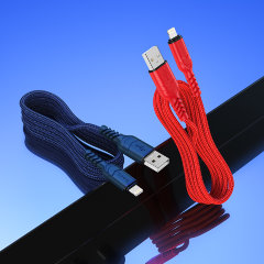 Кабель hoco X59 Victory charging data cable for Lightning 1m - Blue