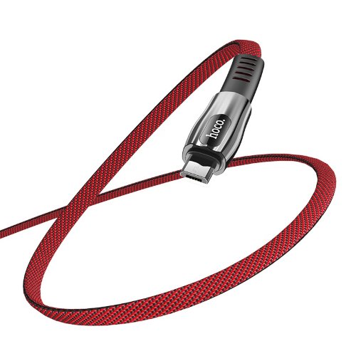 Кабель hoco U70 Splendor charging data cable for Micro - Red