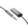Автомобильное ЗУ Hoco E78 benefit car AUX BT receiver with cable metal - Серый