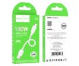 Кабель Hoco X96 Hyper 100W charging data cable Type-c (L=0.25m) - Белый