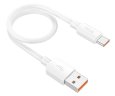 Кабель Hoco X96 Hyper 100W charging data cable Type-c (L=0.25m) - Белый