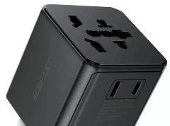 Сетевой адаптер ACEFAST Z11 global travel AC conversion adapter - Black