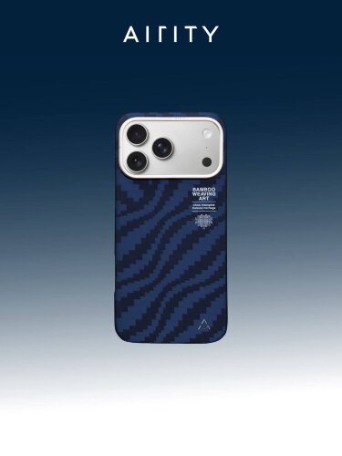 Чехол AIRITY Bamboo Weaving Art case For IPhone 17 Pro - Blue