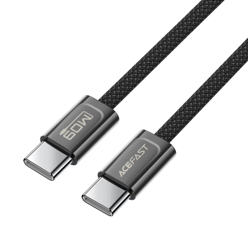 Кабель ACEFAST C34-03 USB-C to USB-C zinc alloy charging data cable - Black