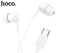Наушники Hoco M97 Enjoy universal digital earphones with microphone Type-c White
