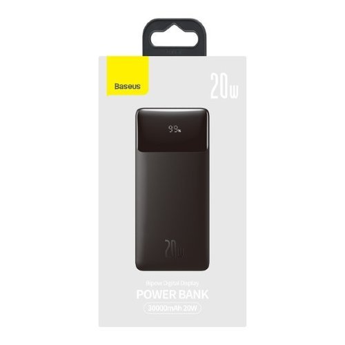 Power Bank BASEUS Bipow digital display fast charge 30000mAh 20w overseas edition - Black  (PPBD050401)