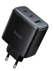 Зарядное устройство HOCO C160A Upgrade PD65W(2C1A) charger(EU) Black