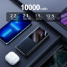Power Bank Joyroom JR-QP191 22.5W 10000mAh - Black With USB to Type.C 0.3m Cable-Black