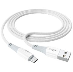 Кабель Hoco X70 Ferry charging data cable for Micro - White