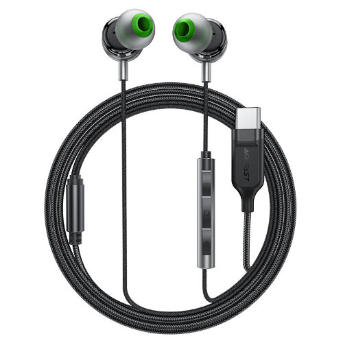 Наушники ACEFAST L5 USB-C in-ear wired earphones with mic, - Black
