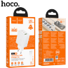 Зарядка HOCO N51 Scenery PD65W(2C1A) charger set(Type-c to Type-c)(EU) White