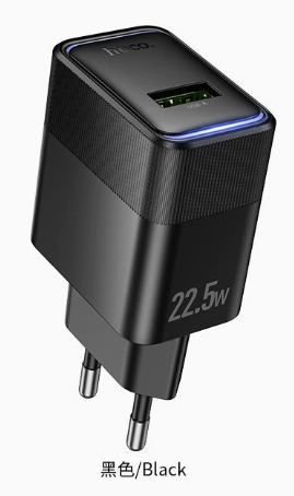 Сетевое зарядное устройство HOCO CS111A Lounge single-port 22.5W multi-protocol charger(EU) - Black