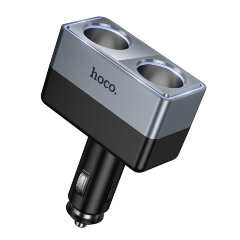 Автомобильное зарядное устройство HOCO Z65 Smart dual cigarette lighter car charger - Black