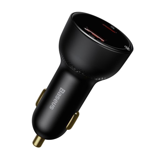 Автомобильное зарядное устройство Baseus Superme Digital Display PPS Dual Quick Charger Car Charger (CCZX-01) - Black