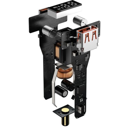 Автомобильное зарядное устройство Baseus Superme Digital Display PPS Dual Quick Charger Car Charger (CCZX-01) - Black