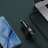 Автомобильное зарядное устройство Baseus Superme Digital Display PPS Dual Quick Charger Car Charger (CCZX-01) - Black