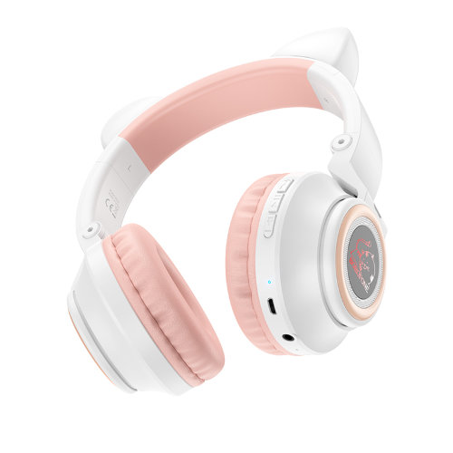 Наушники Borofone BO18 Cat ear BT headphones - White