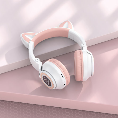 Наушники Borofone BO18 Cat ear BT headphones - White