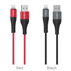 Кабель hoco X38 Cool Charging data cable for Lightning - Black
