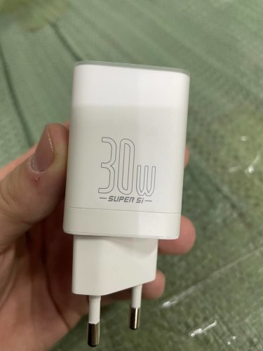 Сетевой адаптер Baseus Super Si Pro Quick Charger C+U 30W EU (CCSUPP-E02) - White
