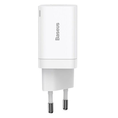 Сетевой адаптер Baseus Super Si Pro Quick Charger C+U 30W EU (CCSUPP-E02) - White