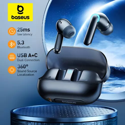 Наушники Baseus AeQur G10 True Wireless Earphones - Cluster Black (A00055400111-00)