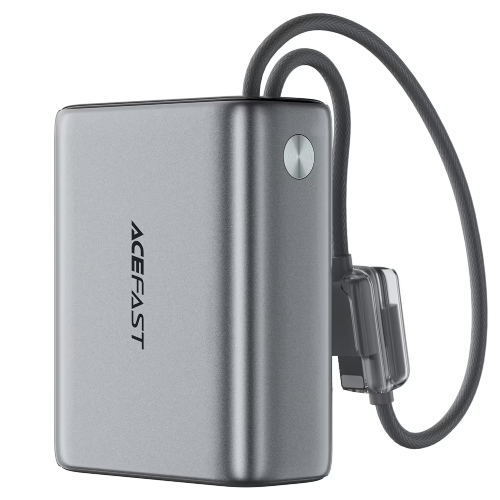 Внешний аккумулятор ACEFAST M48 22.5W fast charging power bank with two cables T203ALF 10000mAh - Metal grey