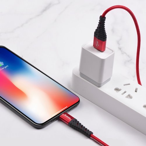 Кабель hoco X38 Cool Charging data cable for Lightning - Red