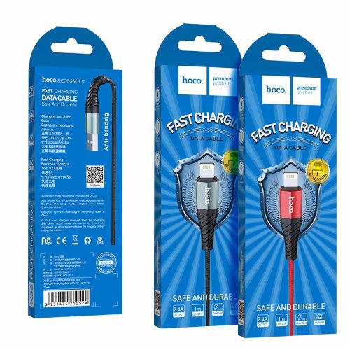 Кабель hoco X38 Cool Charging data cable for Lightning - Red