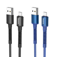 Кабель hoco X71 Especial charging data cable for Micro - Синий
