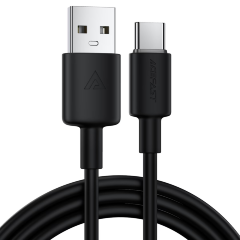 Кабель ACEFAST C29-04 USB-A to USB-C silicone charging data cable 2m - Black