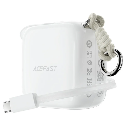 Внешний аккумулятор ACEFAST M42 PD22.5W fast charging power bank with telescopic cable PB03L 10000mAh - White