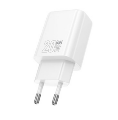 Сетевой Адаптер HOCO N60 Gentle single port PD20W charger(EU) White