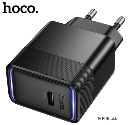 Сетевое зарядное устройство HOCO CS113A Lounge single-port PD40W charger (EU) Black