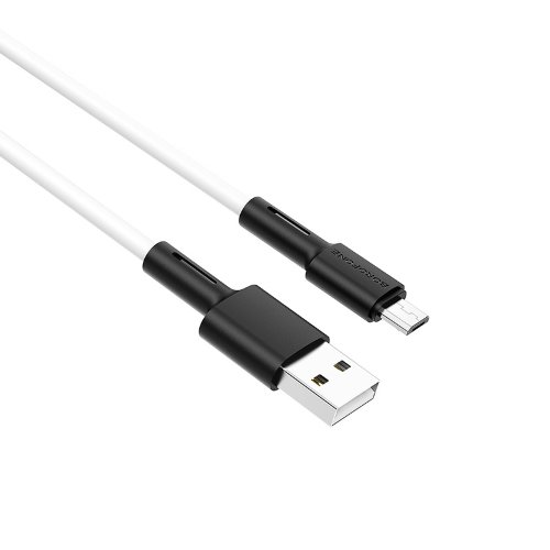 Кабель Borofone BX31 Soft silicone charging data cable for Micro - White