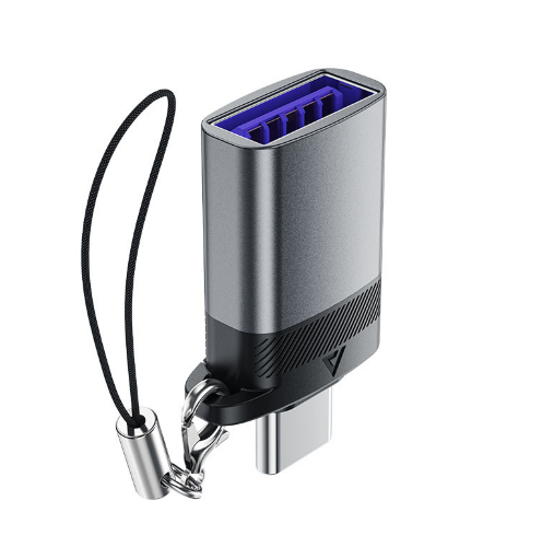 Адаптер ACEFAST J7 USB-C to USB-A Adapter Metal gray