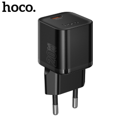 Сетевой адаптер HOCO N64 Ingenious single port PD20W charger (EU) Black