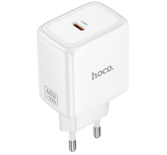 Сетевое зарядное устройство HOCO N83 Profit single port PD40W charger(EU) - White
