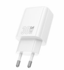 Сетевой Адаптер HOCO N63 Gental PD30W+QC3.0 charger(EU) White